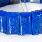 Genuine Polished Lapis Lazuli Stretch Bracelet