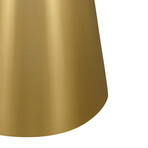 Zyler Marble Side Table (Black Base)