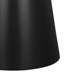 Zyler Marble Side Table (Black Base)