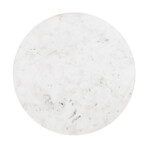 Zyler Marble Side Table (Black Base)