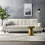 James 85" Sofa Bed with Storage (Beige)