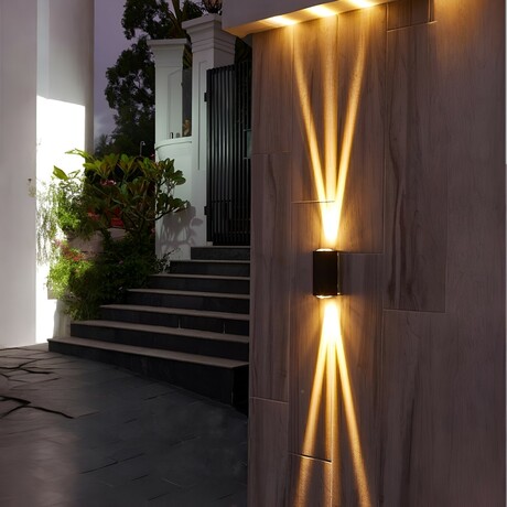 LED Waterproof Outdoor Wall Light // 3 Beams (Set of 1)