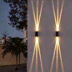 LED Waterproof Outdoor Wall Light // 3 Beams (Set of 1)