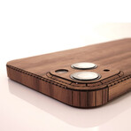iPhone 14 Wood Cover // Plain (Walnut)