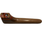 6" American Made Exotic Hardwood Smoking Pipe + Swivel Lid & Smoke Through Top (Bocote)