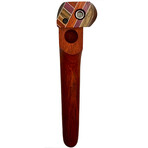 6" American Made Exotic Hardwood Smoking Pipe + Swivel Lid & Smoke Through Top (Bocote)