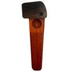 3.75” American Made Exotic Hardwood Smoking Pipe + Swivel Lid // v.1 (Bocote)