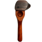 4" American Made Exotic Hardwood Smoking Pipe + Swivel Lid (Purple Heart)