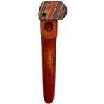 6" American Made Exotic Hardwood Smoking Pipe + Swivel Lid (Bocote)