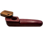 3.75” American Made Exotic Hardwood Smoking Pipe + Swivel Lid (Padauk)