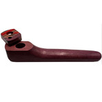 6" American Made Exotic Hardwood Smoking Pipe + Swivel Lid & Smoke Through Top (Bocote)