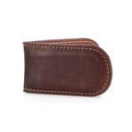 American Bison // Oil Pull Up Magnetic Money Clip // Brown