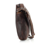 American Bison // Kara Leather Small Messenger // Brown
