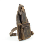 American Bison // Hunter Leather Front Messenger // Brown