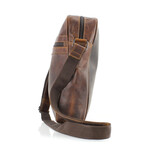 American Bison // Kara Leather Small Messenger // Brown