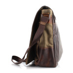 American Bison // Kara Leather Full Size Messenger // Brown