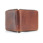 American Bison // Oil Pull Up Card Case + ID // Brown