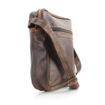 American Bison // Kara Leather Small Messenger // Brown