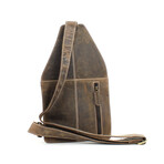 American Bison // Hunter Leather Front Messenger // Brown