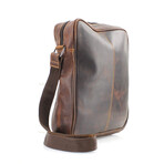 American Bison // Kara Leather Small Messenger // Brown