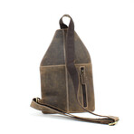 American Bison // Hunter Leather Front Messenger // Brown