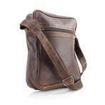American Bison // Kara Leather Small Messenger // Brown