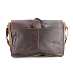 American Bison // Kara Leather Full Size Messenger // Brown