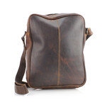 American Bison // Kara Leather Small Messenger // Brown
