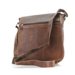 American Bison // Kara Leather Small Flapover Messenger // Brown