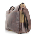 American Bison // Kara Leather Full Size Messenger // Brown