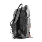 Rivet & Burr // Croc Embossed Backpack // Black