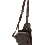 American Bison // Chest Messenger Bag // Brown