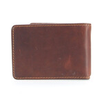 American Bison // Oil Pull Up Money Clip // Brown // Style 1