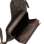 American Bison // Chest Messenger Bag // Brown