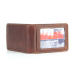 American Bison // Oil Pull Up Money Clip // Brown // Style 1
