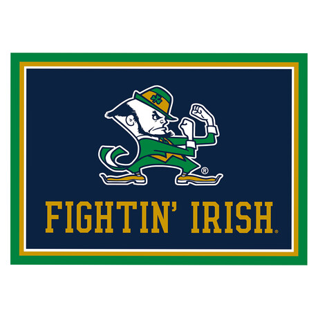 University of Notre Dame Leprechaun // Team Spirit Rug
