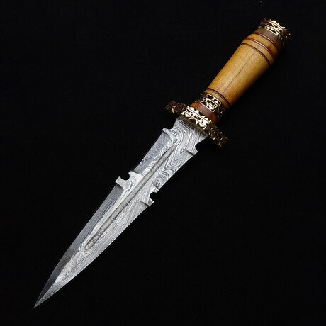 Modern Olive Wood Dagger // 15