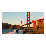 Golden Gate At Sunset Wall Mural (104"W x 104"H)