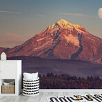 Mt. Hood Moonrise Wall Mural (104"W x 104"H)