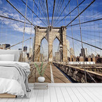 Brooklyn Bridge Wall Mural (104"W x 104"H)