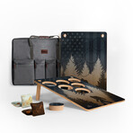 6-Hole Weekender Travel Cornhole Boards // American Sasquatch // Set of 2