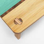 1-Hole Weekender Travel Cornhole Boards // Retro // Set of 2