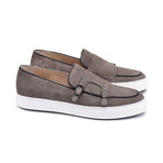 Double Buckle Slip On // Taupe (US: 7)