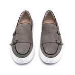 Double Buckle Slip On // Taupe (US: 7)