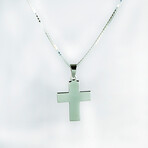 Dell Arte // 925 Sterling Silver Roman Cross + Chain // Silver