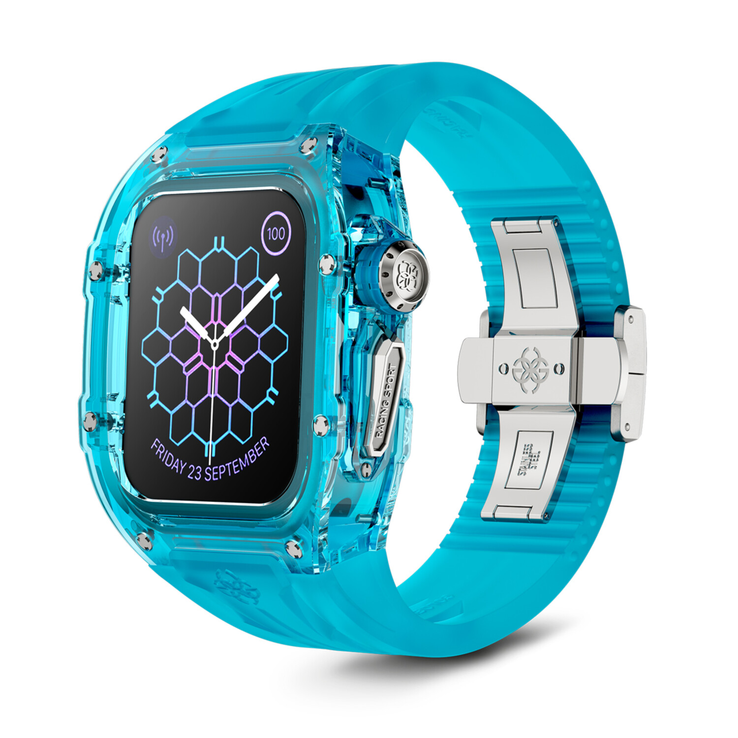 Apple Watch Case RSTR45 // Turquoise // 45mm - Golden Concept