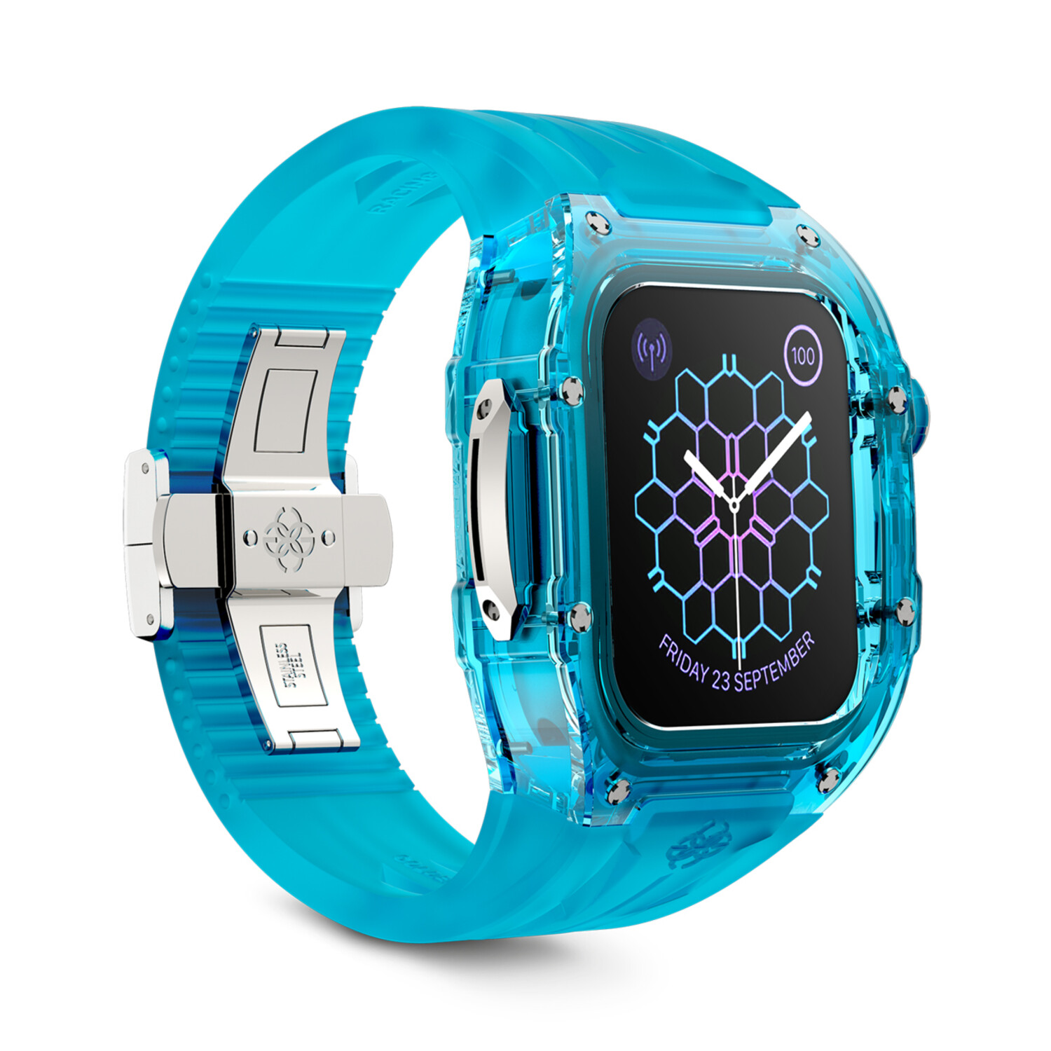 Apple Watch Case RSTR45 // Turquoise // 45mm - Golden Concept