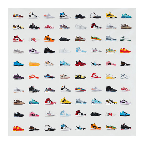 Life Is Short Buy The Shoes (84"W x 84"H x 1.5"D)