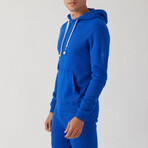 Essential Waves Pullover Hoodie // Royal Blue (S)
