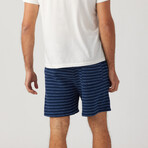 Capri Stripe Short // Indigo (XL)